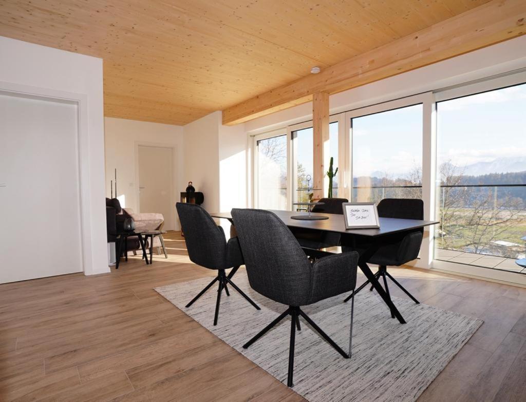 Modernes Ferienhaus Mit Panoramablick Rosegg Ngoại thất bức ảnh