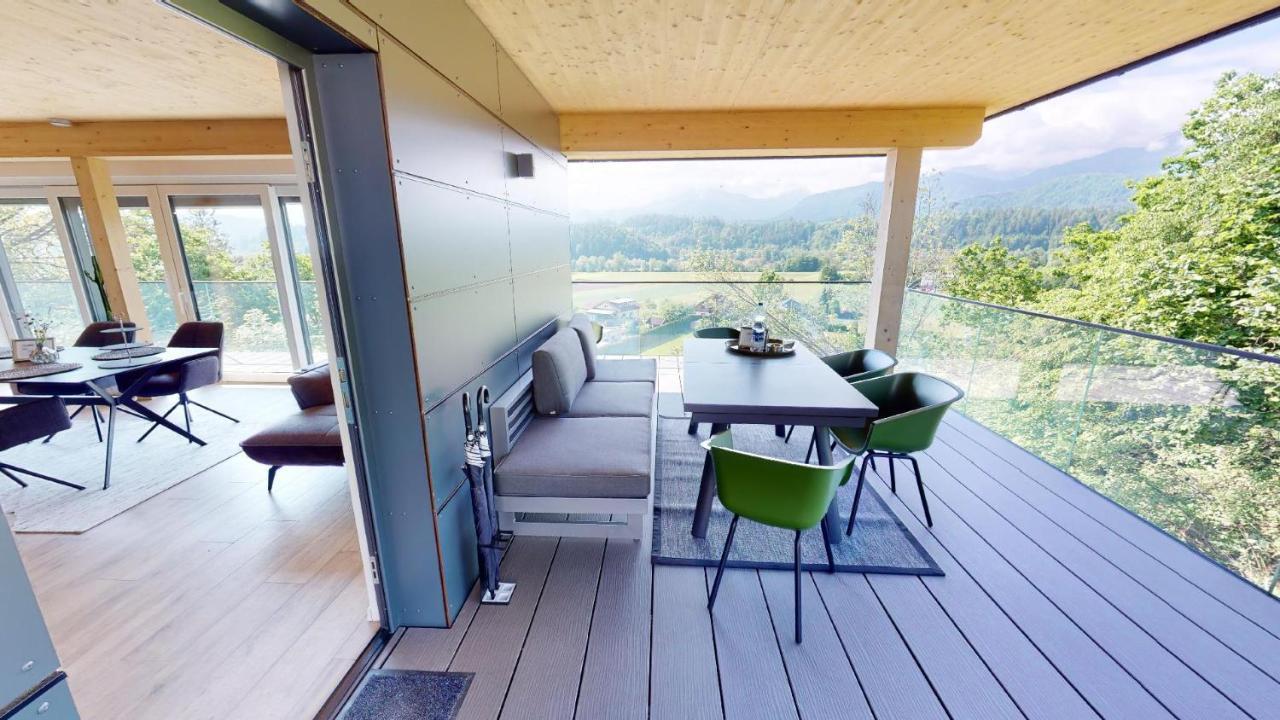 Modernes Ferienhaus Mit Panoramablick Rosegg Ngoại thất bức ảnh