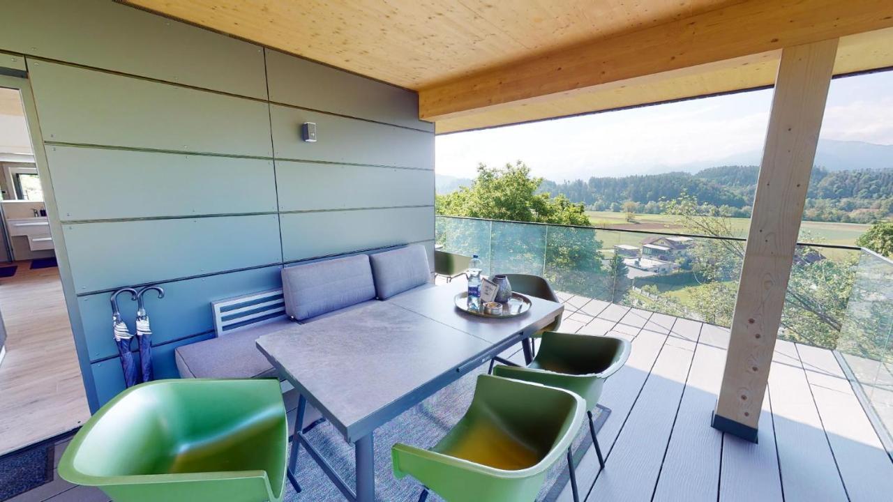 Modernes Ferienhaus Mit Panoramablick Rosegg Ngoại thất bức ảnh